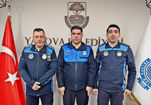 YALOVA BELEDİYESİ ZABITA PERSONELİ TERFİ SEVİNCİ YAŞADI
