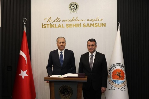   BAŞKAN DOĞAN BAKAN YERLİKAYA’YI AĞIRLADI