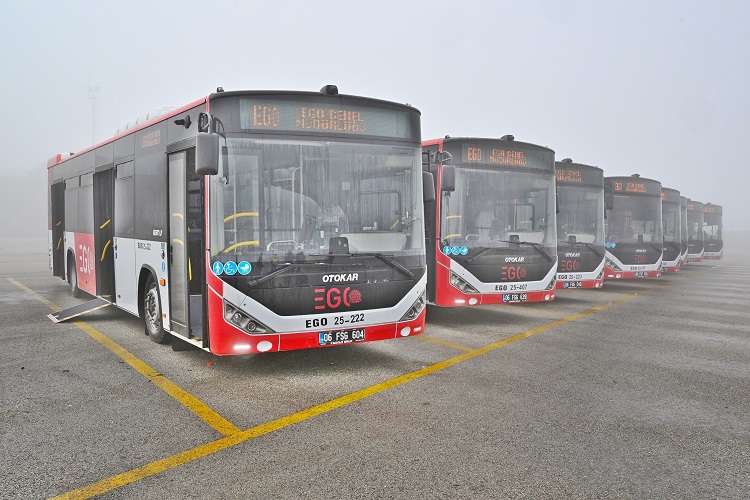 EGO’NUN OTOBÜS FİLOSU GENİŞLİYOR SON MODEL 8 ADET OTOBÜS EGO FİLOSUNA KATILDI
