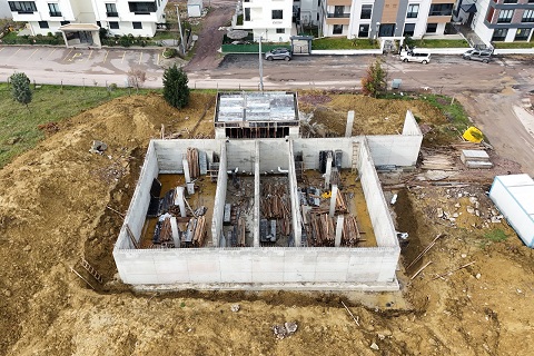 Çiftlikköy’de Yeni Su Deposu İnşaatı Son Hızla Sürüyor