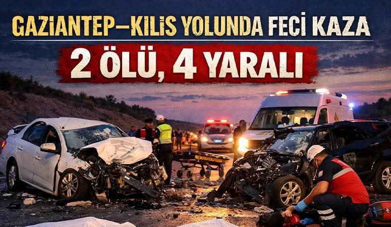  Bugün öğle saatlerinde korkunç bir trafik kazasına sahne oldu. 2 ölü 4  yaralı 