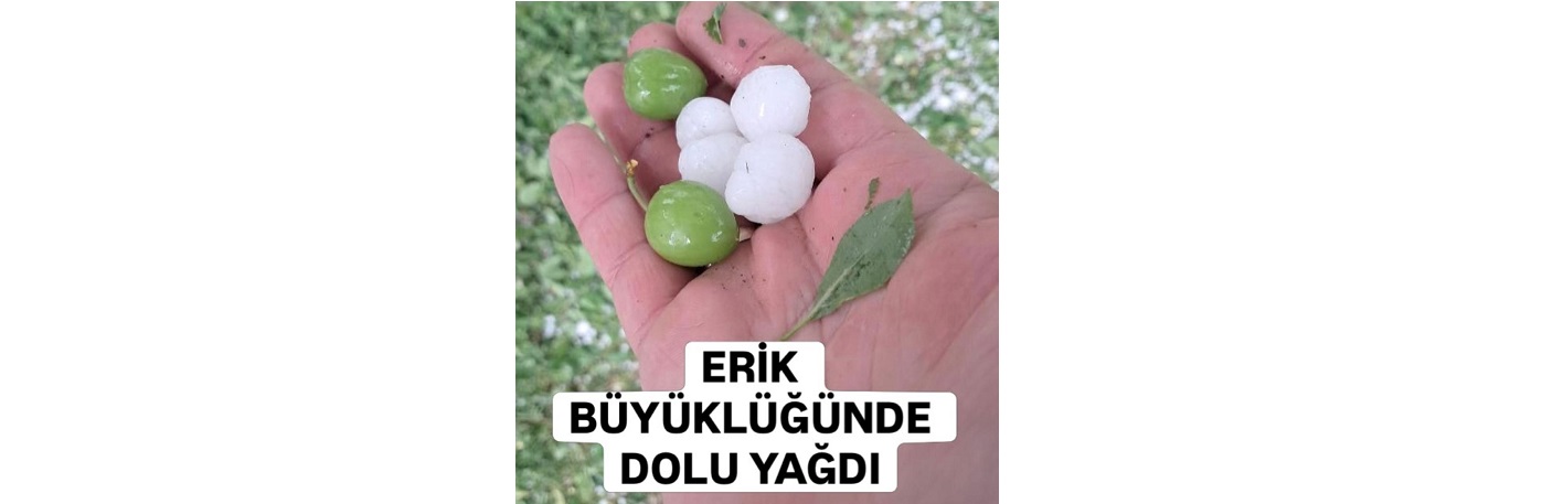 Antalya’da Bayramın İlk Günü Erik Büyüklüğünde Dolu Yağdı