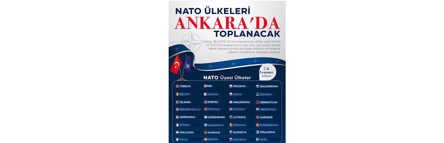 Ankara, 7–8 Temmuz'da NATO Zirvesi'ne Ev Sahipliği Yapacak