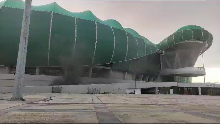 Bursa’da 100. Yıl Atatürk Stadyumu’nda yangın paniği yaşandı