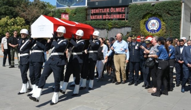  KAĞITHANE’DE ŞEHİT POLİS ALP EFE BEKİT’E SON VEDA