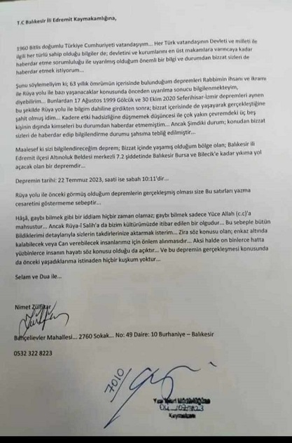 BALIKESİRDE DEPREM PANİĞİ HALKI SOKAKLARA DÖKTÜ