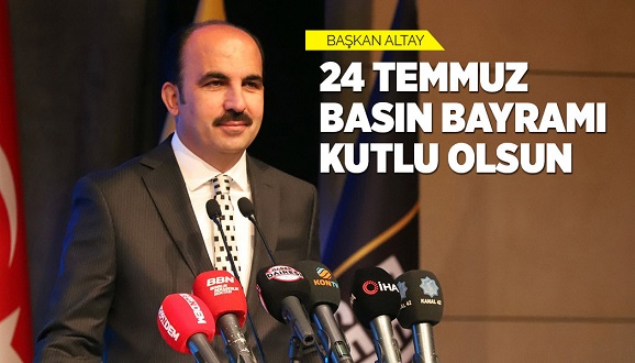  Konya Büyükşehir Belediye Başkanı Uğur İbrahim Altay, tüm gazetecilerin ve basın sektörü çalışanlarının 24 Temmuz Gazeteciler ve Basın Bayramı’nı tebrik etti.