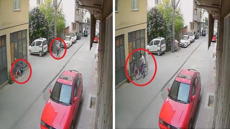 Kaldırımda oturan çocuğun yüzüne biber gazı sıktı