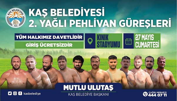 Kaş Belediyesi Yağlı Güreşleri 27 Mayıs’ta yapılacak
