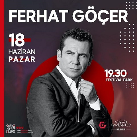BÜYÜKŞEHİR, KÜLTÜR SANAT ETKİNLİKLERİNİ KONSERLERLE SÜRDÜRÜYOR ÜNLÜ ŞARKICI FERHAT GÖÇER, FESTİVAL PARK’TA SEVENLERİYLE BULUŞUYOR   