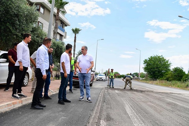 Başkan Esen çalışmaları yerinde inceledi