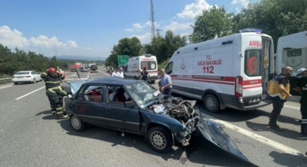  DÜZCE’DE KORKUTAN KAZA