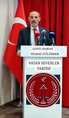 VSP PARTİSİ GENEL BAŞKANI YILMAZ GÜLÜMSER NİHAT GENÇ İÇİN TAZİYE MESAJI.