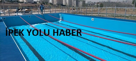 Salıpazarı İlçesine portatif yüzme havuzu yapılıyor. 