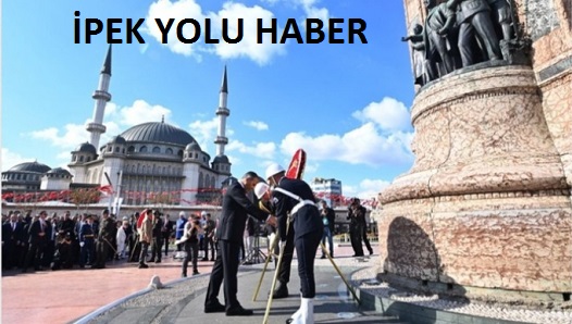TAKSİMDE 29 EKİM TÖRENİ DÜZENLENDİ 