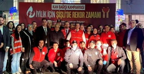 ŞİŞLİ’DE KAN BAĞIŞINDA REKOR