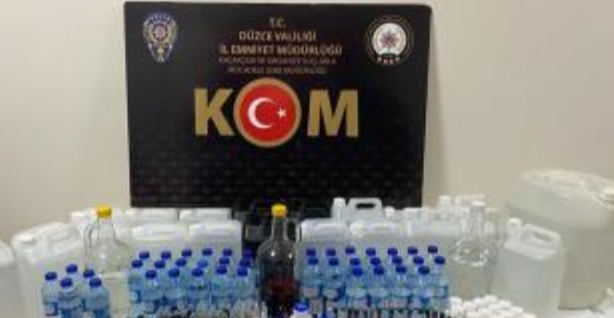  DÜZCE’DE KAÇAK İÇKİ OPERASYONU