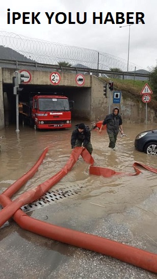 Şiddetli yağışa rağmen kent genelinde sorun yaşanmadı