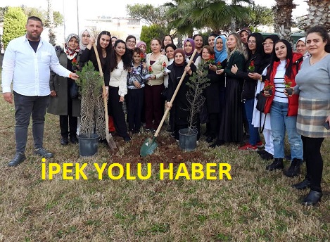 Kepez’in sporcu kadınlarına çiçekli fidanlı tebrik