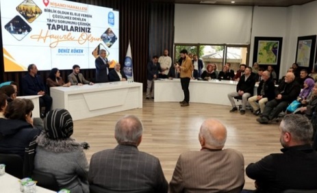 EYÜPSULTAN’DA TAPU SEVİNCİ 