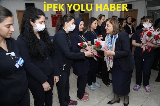 BAŞKAN FATMA ŞAHİN’DEN 14 MART TIP BAYRAMINDA FEDAKAR HEMŞİRELERE ZİYARET!