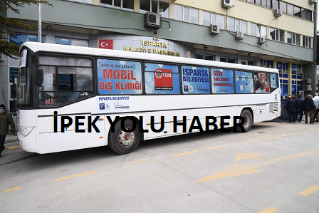 Mobil Diş Kliniği Samandağ’da depremzedelere hizmet verecek. 