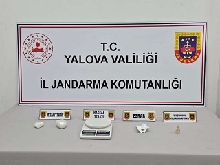 YALOVA ALTINOVA DA UYUŞTURUCU ELE GEÇİRİLDİ 
