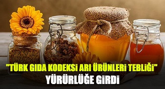 TÜRK GIDA KODEKSİ ARI ÜRÜNLERİ TEBLİĞİ YAYIMLANDI