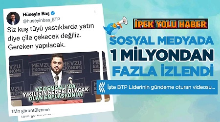 Sosyal medyada 1 milyondan fazla izlendi  İşte BTP Liderinin gündeme oturan videosu…
