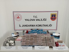 Yalova Altınova ilçesi Tavşanlıda kaçak sigara Oparasyonu 