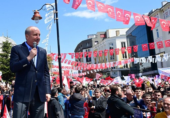 Memleket Partisi Genel Başkanı ve Cumhurbaşkanı Adayı Muharrem İnce Boludan seslendi