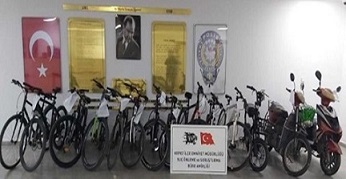 Kepez İlçesinde Motosiklet -Elektrikli Bisiklet ve Bisiklet Hırsızlığı Olaylarının Şüphelileri Yakalandı