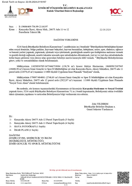 Stat arazisini tahsis edin, yapalım 