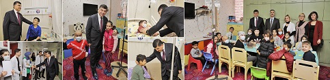 BAŞKAN FADILOĞLU’NDAN HASTALARA MORAL ZİYARETİ
