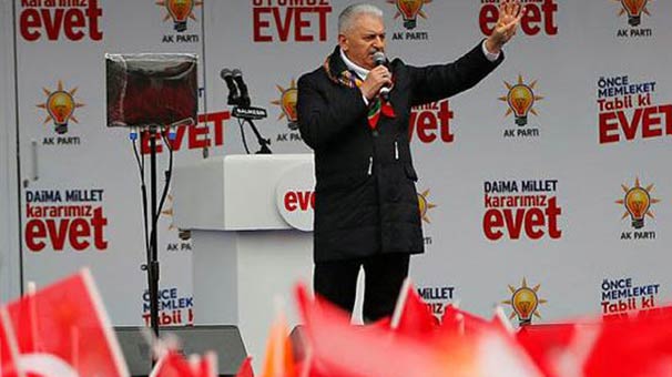 Başbakan Yıldırım: Almanya taraf oldu hayır kampanyasına katıldı