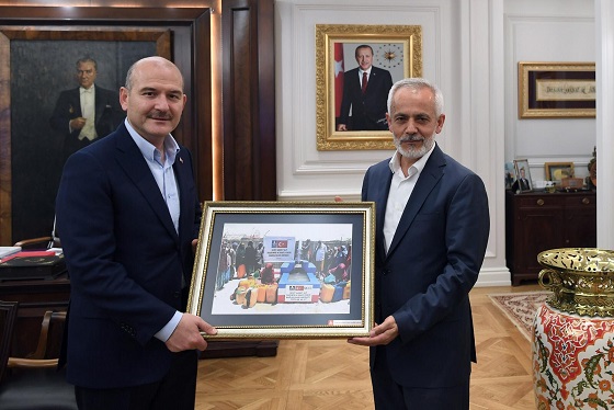 İlk Bağış İçişleri Bakanı Süleyman Soylu’dan