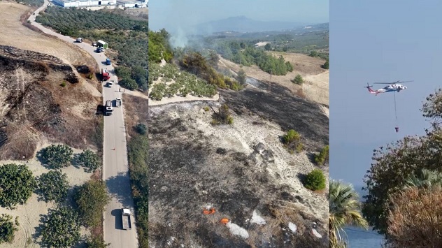  Bursa’da ki yangına müdahale devam ediyor