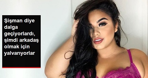 Dünyaca ünlü markaların büyük beden modeli Diana Sirokai, okul hayatı boyunca ’şişmansın’ diye dalga geçtiği arkadaşlarının şimdi arkadaş olmak için yalvardığını söyledi.