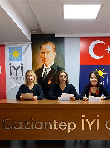 Gaziantep İl Kadın Politikaları Başkanı IŞIL KULAKSIZ’ın basın açıklaması