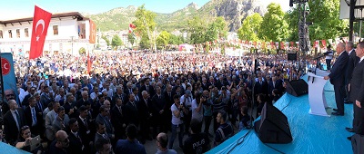 Milliyetçi Hareket Partisi Genel Başkanı Sayın Devlet BAHÇELİ’nin, tebrik ve teşekkür ziyaretinde bulunduğu BAHÇELİ BURDA HALKA SESLENDİ