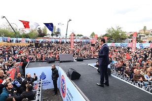 İMAMOĞLU TEMEL ATMA TÖRENİNDE KONUŞTU