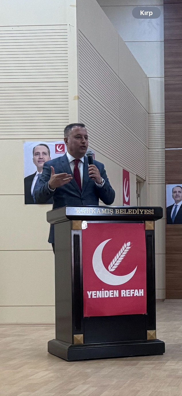 YENİDEN REFAH PARTİSİNDE KARKAMIŞ MEHMET YILMAZ’LA DEVAM DEDİ   