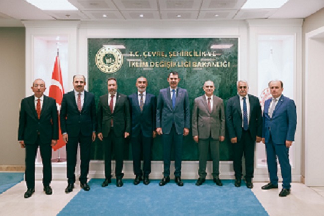 KONYA PROTOKOLÜ BAKAN KURUM İLE BAKAN MEMİŞOĞLU’NA HAYIRLI OLSUN ZİYARETİNDE BULUNDU