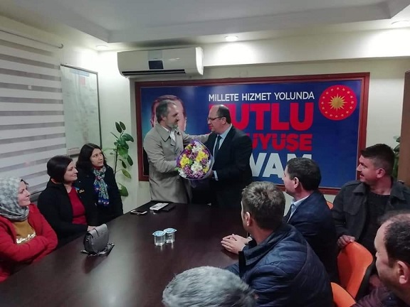  Çan Ak Parti İlçe binasında devir teslim töreni yapıldı