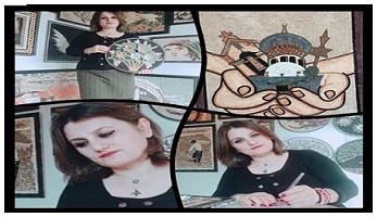 HATAY’LI MOZAİK SANATÇISI DEPREMİN İZLERİNİ TABLOLARINA YANSITIYOR