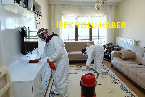 BAYRAM TEMİZLİĞİ, DUAYLA KARŞILIK BULUYOR    -KORKUT ÇİFTİNİN EVİ TEMİZLENDİ, DEZENFEKTE EDİLDİ