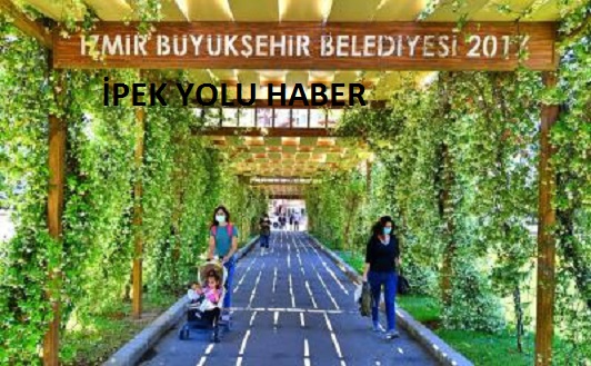 Kentin ulaşım ve yaya aksları yasemin kokuyor