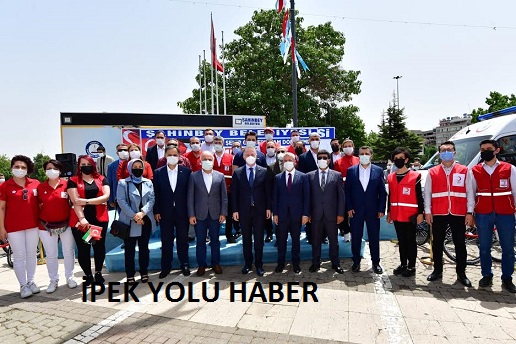 ŞAHİNBEY BELEDİYESİ’NDEN ÜLKEMİZE KAN, GAZZE’YE  5 AMBULANS DESTEĞİ
