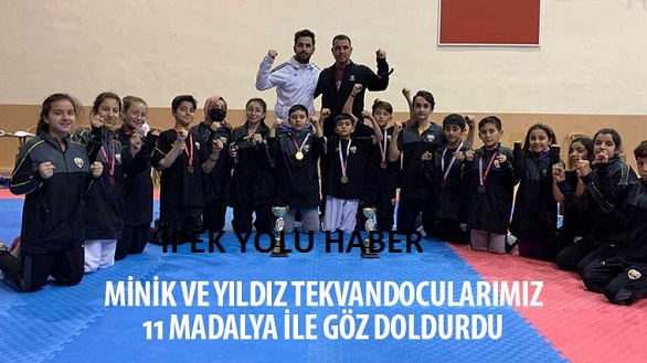 Minik ve Yıldız Tekvandocularımız 11 Madalya ile Göz Doldurdu 