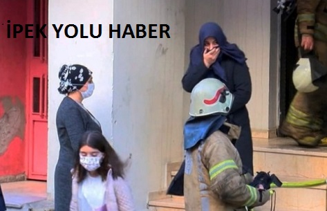 BAHÇELİEVLER’DE YANGINA 14 KİŞİYİ İTFAİYE EKİPLERİ KURTARDI 
